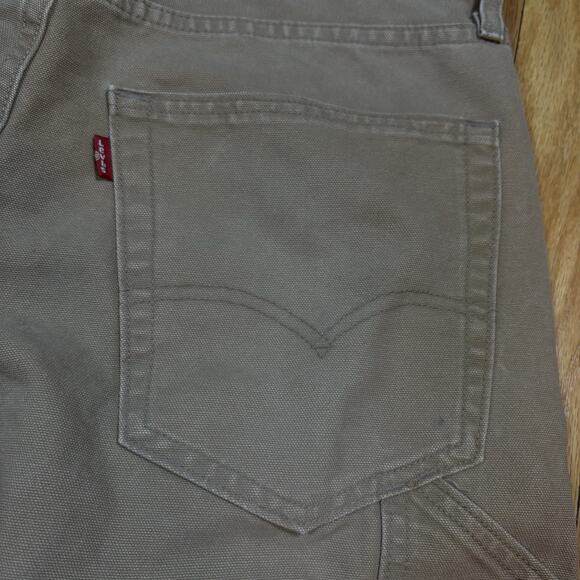 Levi's Men’s 30x32 Workwear Tan Carpenter Pants 568 Loose Straight Double Knee - Picture 16 of 16